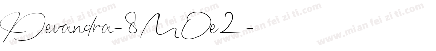 Devandra-8MOe2字体转换
