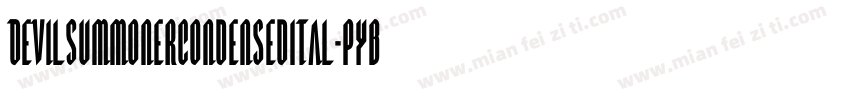 DevilSummonerCondensedItal-pYB1字体转换