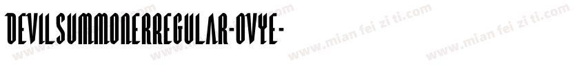 DevilSummonerRegular-Ovye字体转换