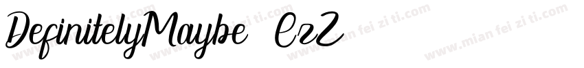 DefinitelyMaybe-1EzZ字体转换