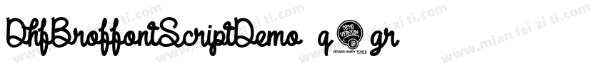 DhfBroffontScriptDemo-q8gr字体转换