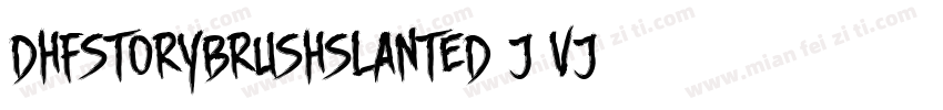 DhfStoryBrushSlanted-J2vj字体转换