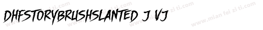 DhfStoryBrushSlanted-J2vj字体转换
