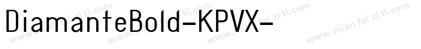 DiamanteBold-KPVX字体转换
