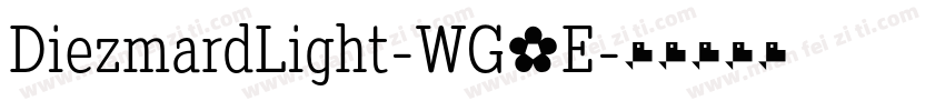 DiezmardLight-WG9E字体转换