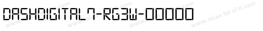 DashDigital7-Rg3W字体转换