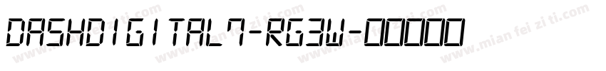 DashDigital7-Rg3W字体转换