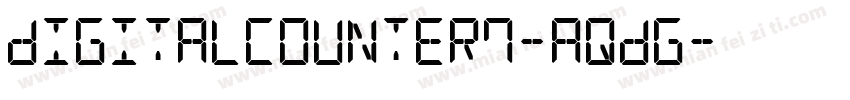 DigitalCounter7-AqDg字体转换