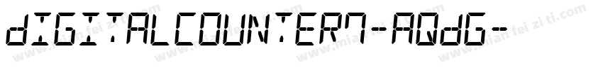 DigitalCounter7-AqDg字体转换