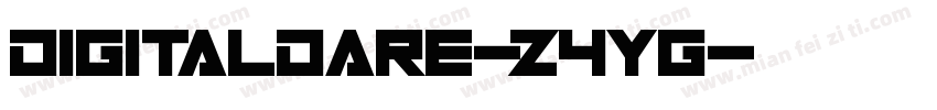 DigitalDare-z4yG字体转换