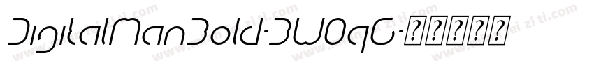 DigitalManBold-BW0qG字体转换