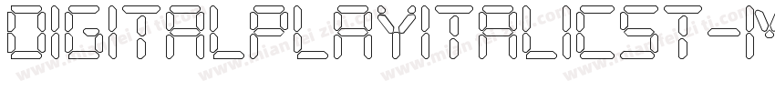 DigitalPlayItalicSt-mG7x字体转换