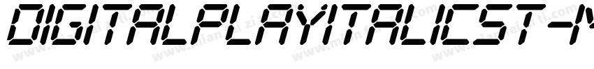 DigitalPlayItalicSt-mG7x字体转换