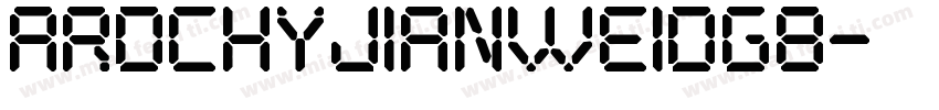 ARDCHYJianWeiDGB字体转换
