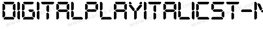 DigitalPlayItalicSt-mG7x字体转换