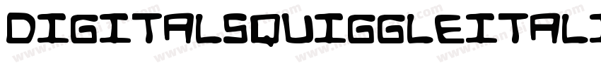 DigitalSquiggleItalic-ALRrm字体转换