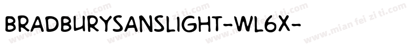 BradburysansLight-wl6x字体转换