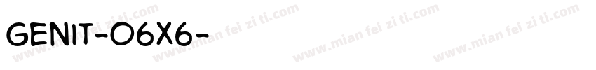 Genit-O6x6字体转换