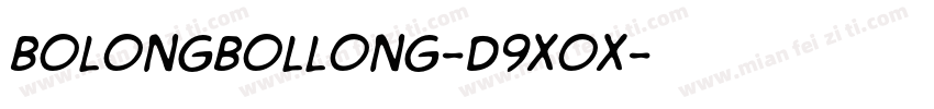 Bolongbollong-d9xOx字体转换