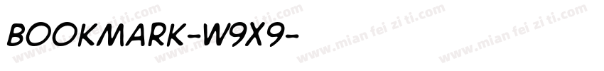 Bookmark-W9x9字体转换