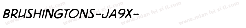 Brushingtons-JA9x字体转换