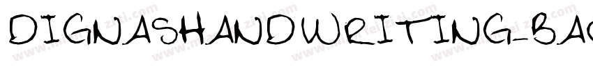 DignasHandwriting-BaOn字体转换