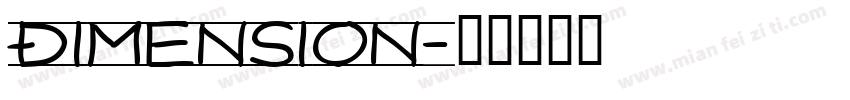 Dimension字体转换