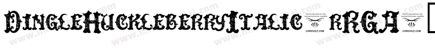 DingleHuckleberryItalic-rRGA字体转换