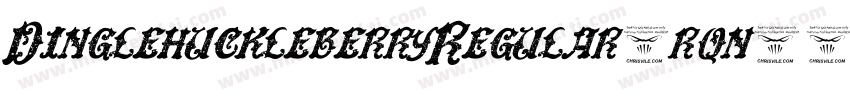 DinglehuckleberryRegular-rqn8字体转换