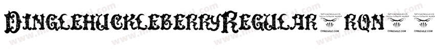 DinglehuckleberryRegular-rqn8字体转换