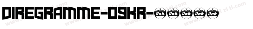 DireGramme-09KR字体转换