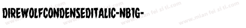 DireWolfCondensedItalic-nB1g字体转换
