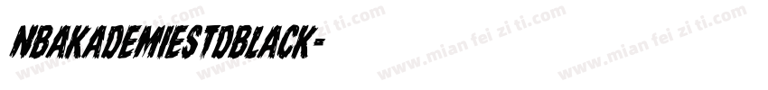 NBAkademieStdBlack字体转换