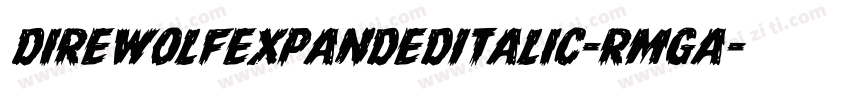 DireWolfExpandedItalic-RmgA字体转换