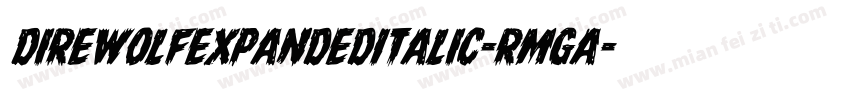 DireWolfExpandedItalic-RmgA字体转换