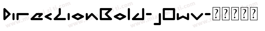 DirectionBold-j0wv字体转换