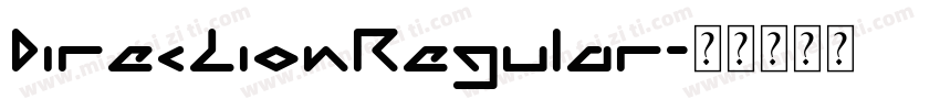 DirectionRegular字体转换