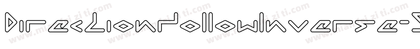 DirectionHollowInverse-54Az字体转换