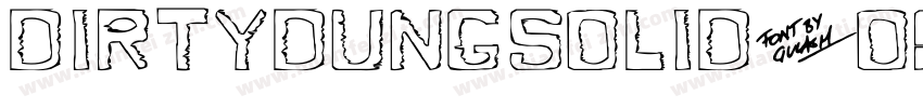 DirtyDungSolid-OA54字体转换