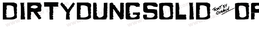 DirtyDungSolid-OA54字体转换