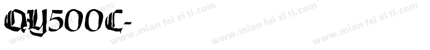 QY500C字体转换