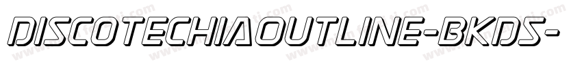 DiscotechiaOutline-BKD5字体转换