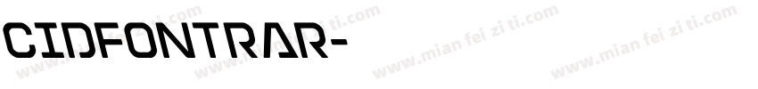 CIDFontrar字体转换
