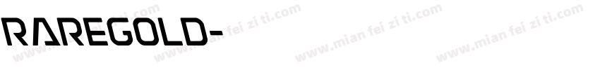 raregold字体转换