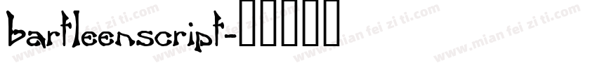 bartleenscript字体转换