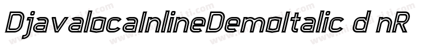 DjavalocaInlineDemoItalic-d9nR6字体转换