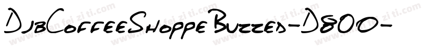 DjbCoffeeShoppeBuzzed-D8O0字体转换