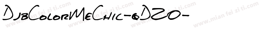 DjbColorMeChic-qDZ0字体转换