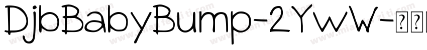 DjbBabyBump-2YwW字体转换