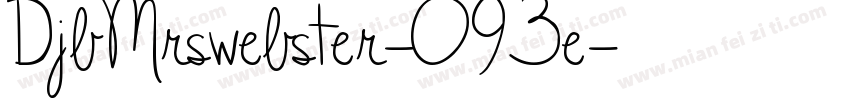 DjbMrswebster-O93e字体转换